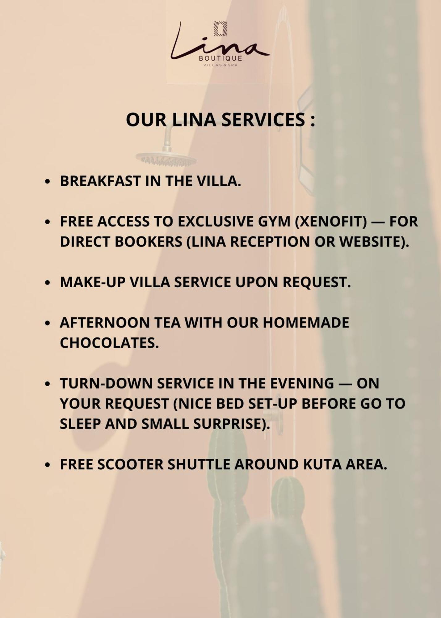 Lina Boutique Villas And Spa Kuta  Buitenkant foto